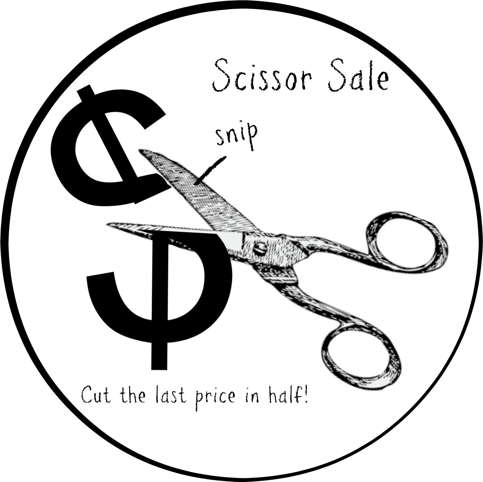 Scissor Sale Badge - Cafepress Scissors! Queen Duvet (1774x1774), Png Download