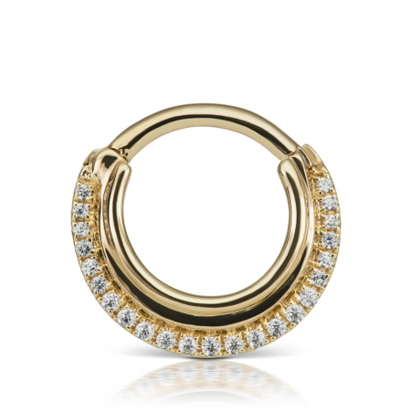 5/16" Cubic Zirconia Dhara Clicker Image - Cubic Zirconia (450x585), Png Download