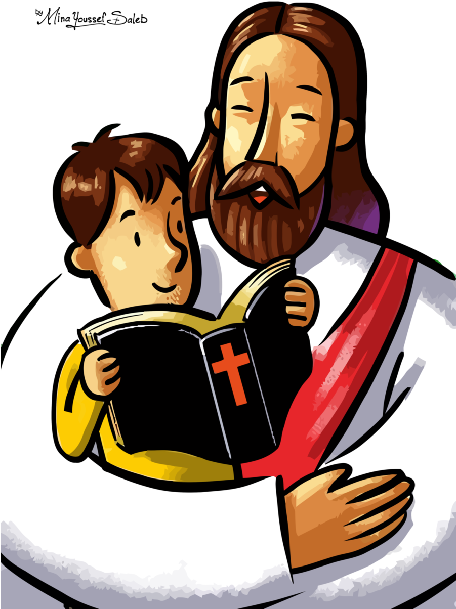 Christianity Clipart Christianity Prayer - Jesus And Children Vector (900x1274), Png Download