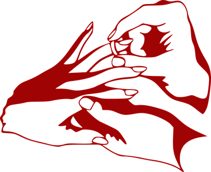 Hands Wedding Rings Give Take Marry Weddin - Wedding Rings Cartoon Png (415x340), Png Download