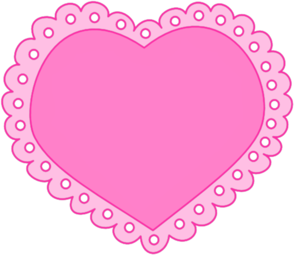 Corazon Vector Rosa Encaje Corazones - Corazón De Vectores Png (1024x1024), Png Download