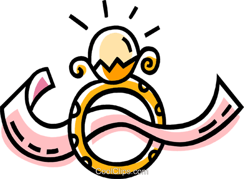 Wedding Rings Royalty Free Vector Clip Art Illustration - Illustration (480x354), Png Download