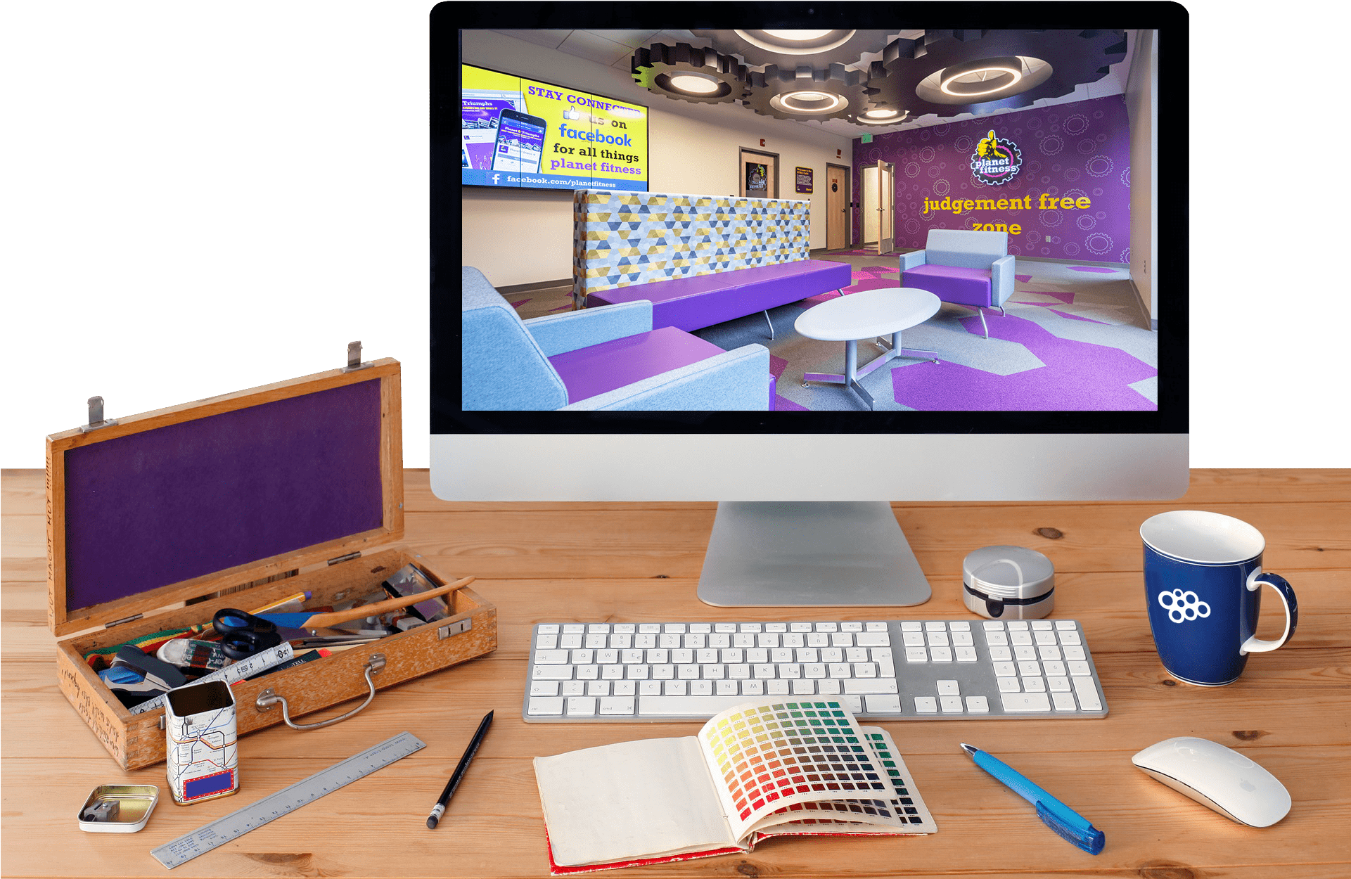 Design Services - Macbookair Work Desk (1920x1280), Png Download