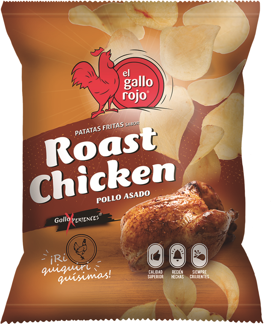 Patatas Fritas Sabor Pollo Asado - Potato Chip (1017x1181), Png Download