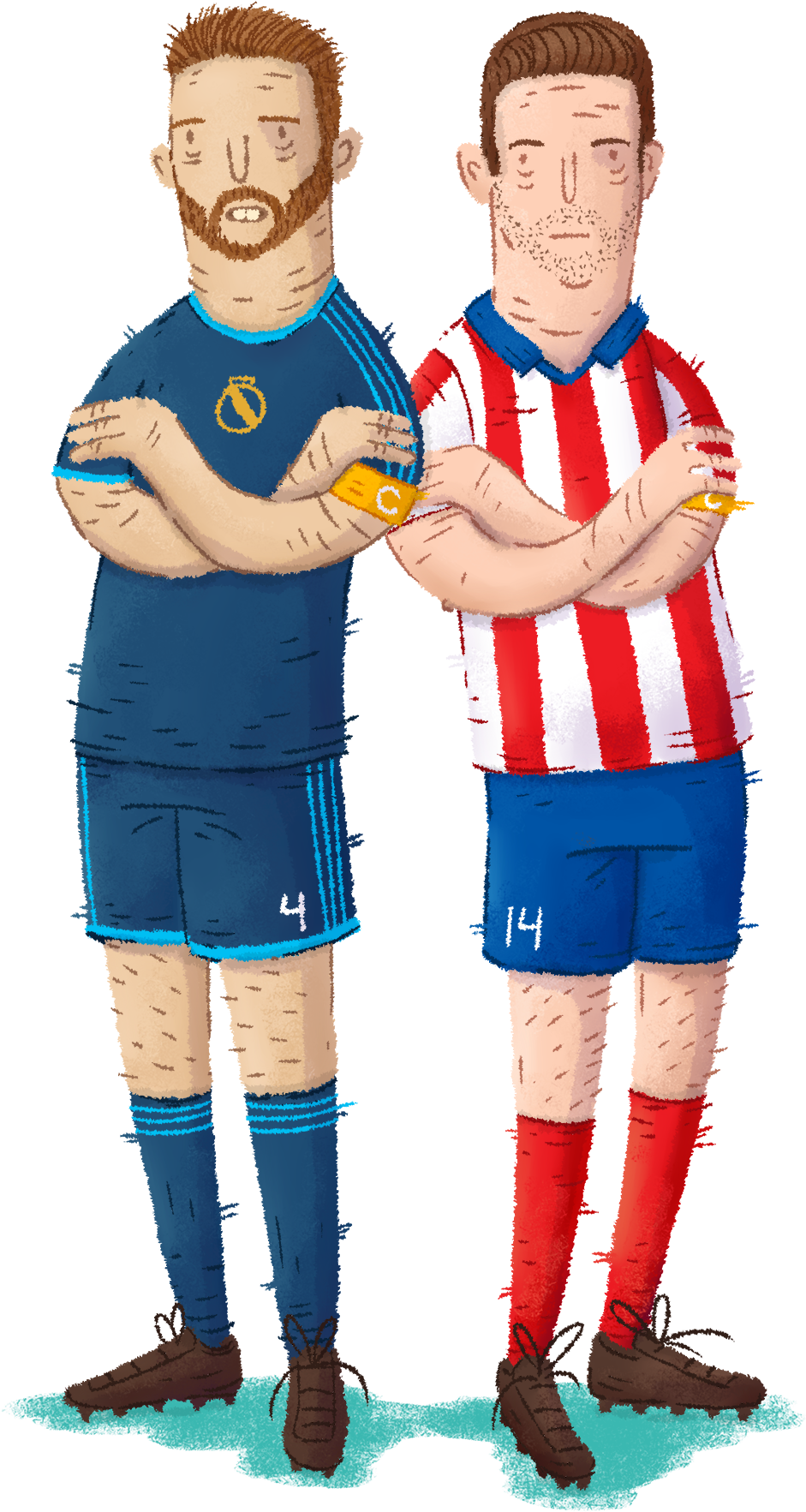Sergio Ramos, Real Madrid Gabi, Atletico Madrid - Drawing (1499x2183), Png Download
