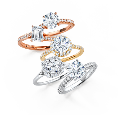 Four Er Ring - Engagement (400x390), Png Download