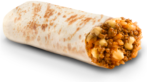 Cheesy Burrito - Burrito (500x360), Png Download