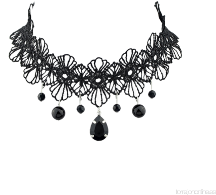 New Design Black Necklace (500x500), Png Download