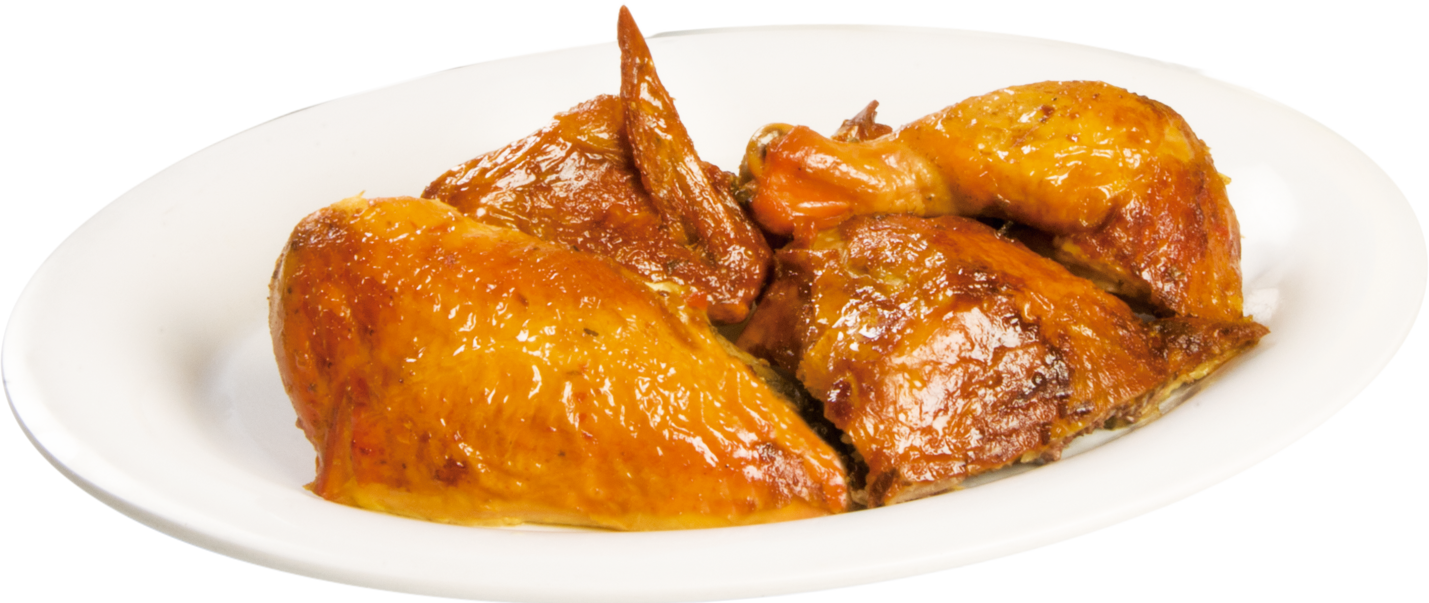 Medio Pollo Asado - Food (2805x1185), Png Download