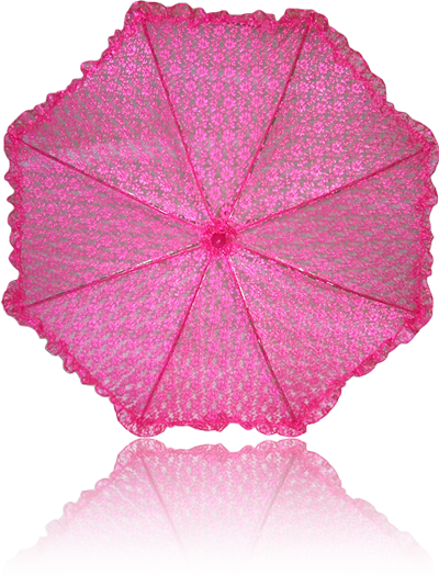 Paraguas Con Encaje - Sombrilla Vista Superior Png (400x524), Png Download
