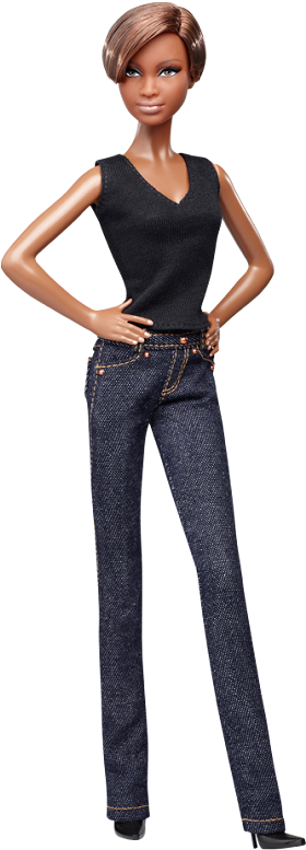 Little Black Dress Barbie Model No - Architect Barbie (538x800), Png Download