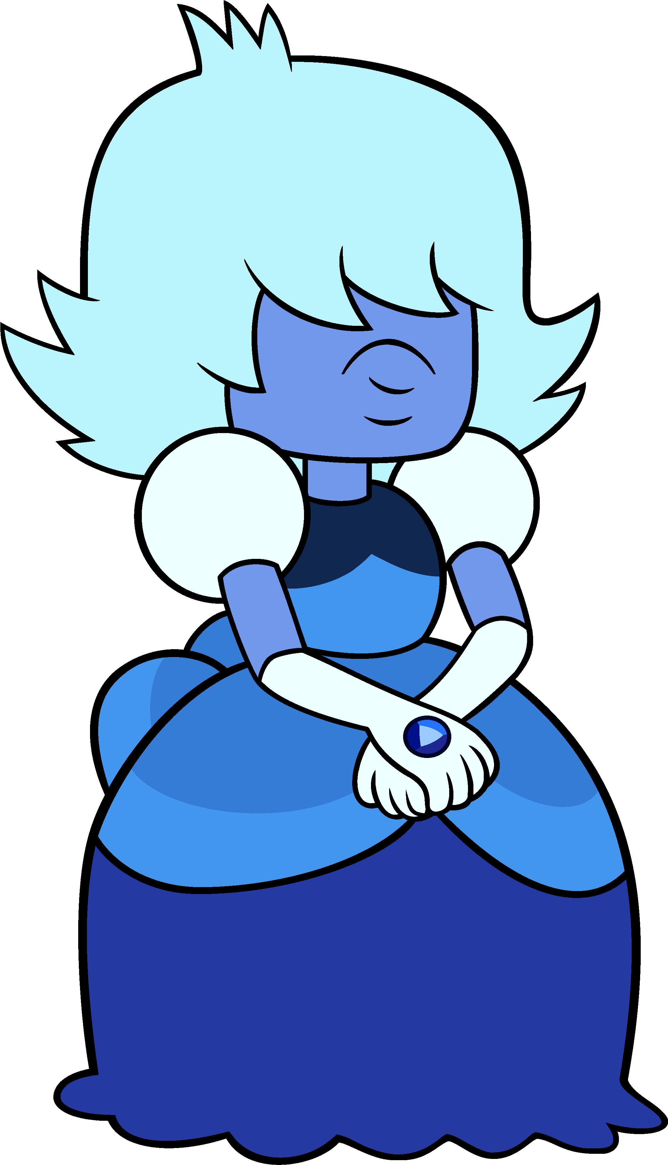 Relationships Angry Anime Face Gif - Steven Universe Off Color Sapphire (2351x4000), Png Download