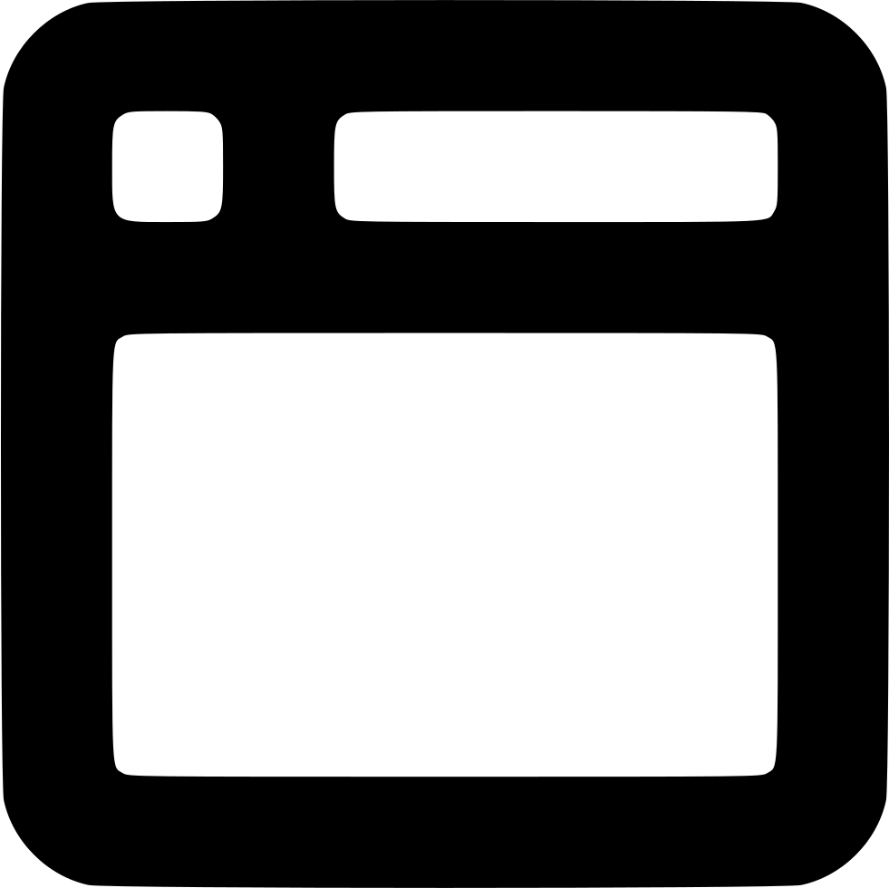 Browser Window Url Internet Website Www Web Comments - Transparent Layout Icon Png (981x980), Png Download