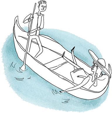 Row Boat Png Three Chimneys Inn - Canoe (400x400), Png Download