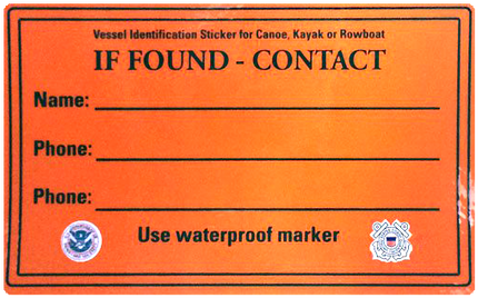 Uscg If Found Sticker - Kayak Fishing (500x500), Png Download