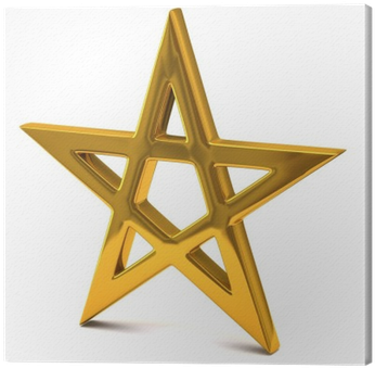 Cuadro En Lienzo Estrella De Cinco Puntas De Oro • - Estrellas Cinco Puntas Hd (400x400), Png Download