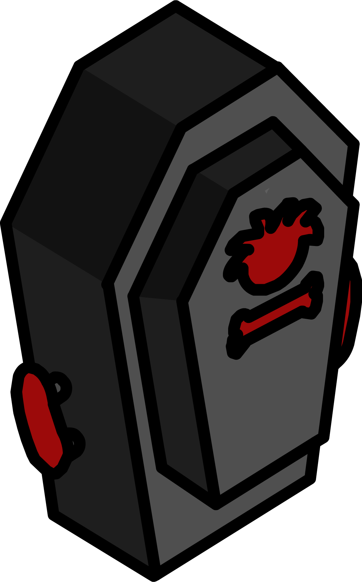 Coffin Cabinet Icon - Portable Network Graphics (1244x1997), Png Download