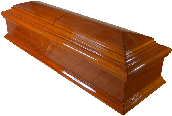 Ataúd De Madera Laqueado Al Natural - Ataud De Madera Png (800x530), Png Download