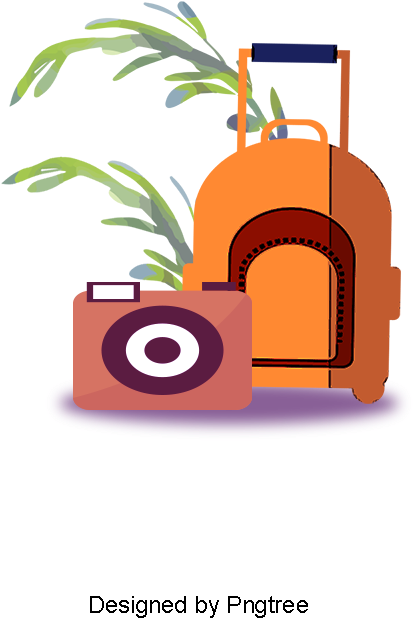 Hand Drawn Luggage Case, Summer Tour, Seaside Travel, - Portable Network Graphics (800x800), Png Download