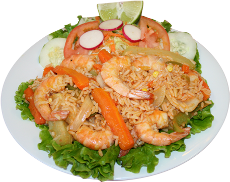 Arroz Con Camarones - Arroz Con Mariscos Png (500x426), Png Download