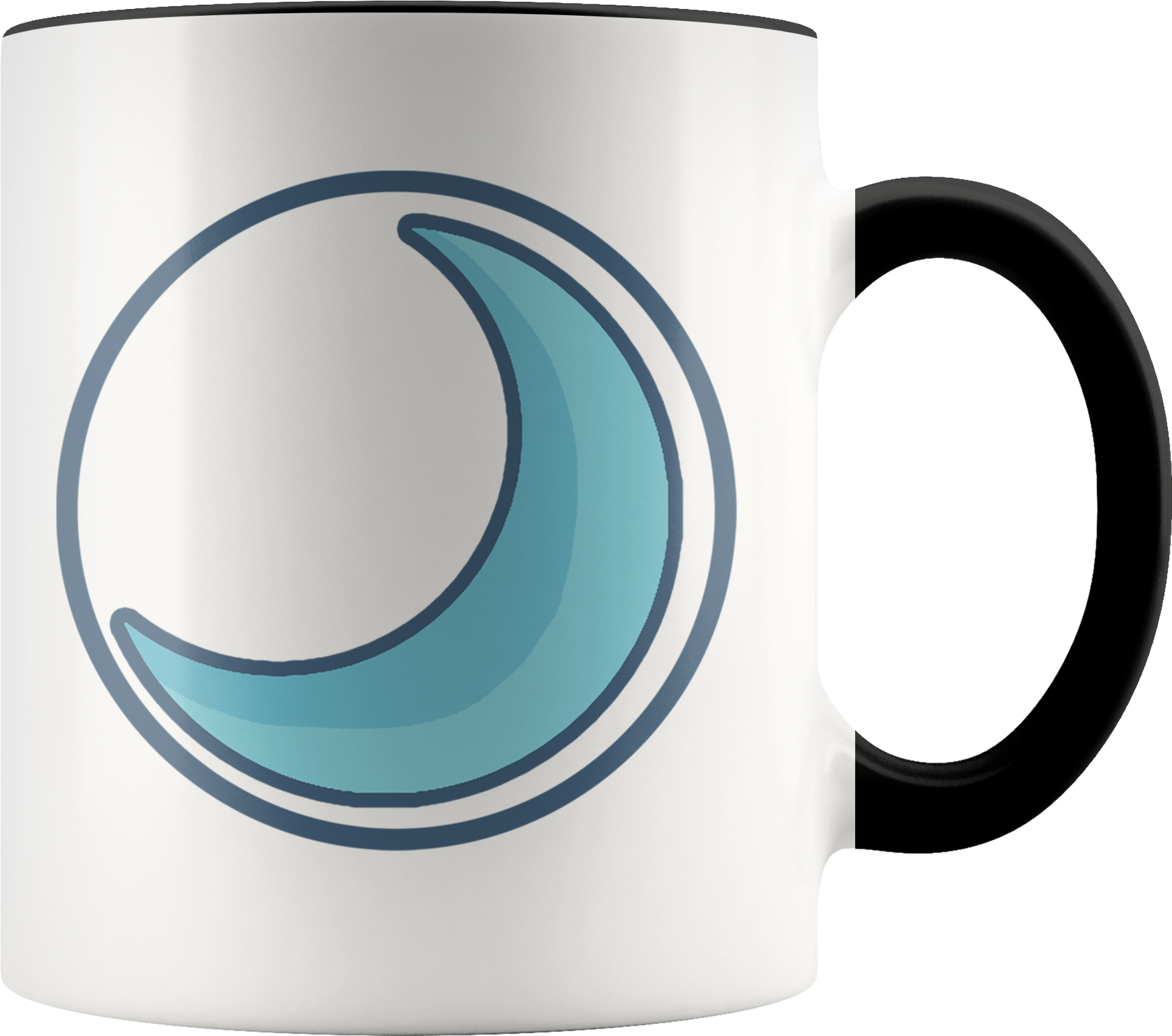 Crescent Moon Wiccan Spiritual Symbol 11oz - Time Words And Opportunity (2000x2000), Png Download