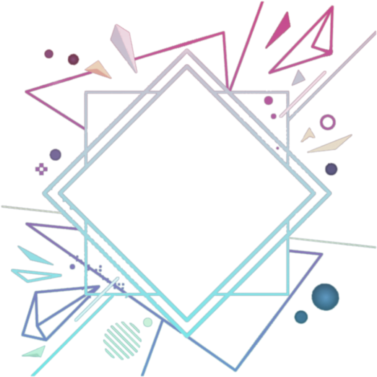 Mq Frame Frames Geometric Gradient Stars Border - Tuba Büyüküstün (1024x1024), Png Download