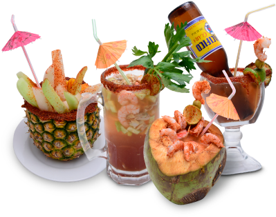 Bebidas Preparadas Con Mariscos (421x320), Png Download