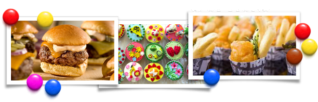 Our Kid's Party Catering Options Online By Scrolling - Kids Menu Catering (650x210), Png Download