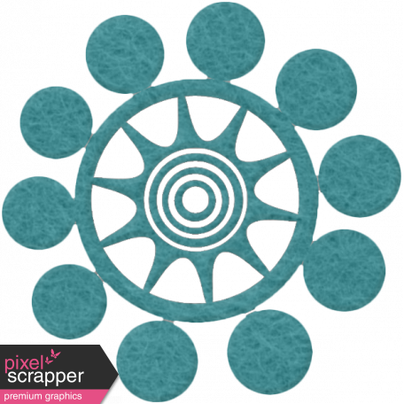 Change Felt Flower - Circle (456x456), Png Download