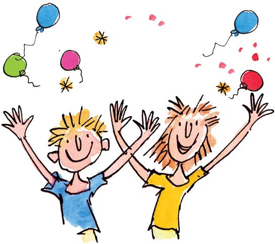 Brilliant Birthday Parties - Roald Dahl Happy Birthday (544x544), Png Download