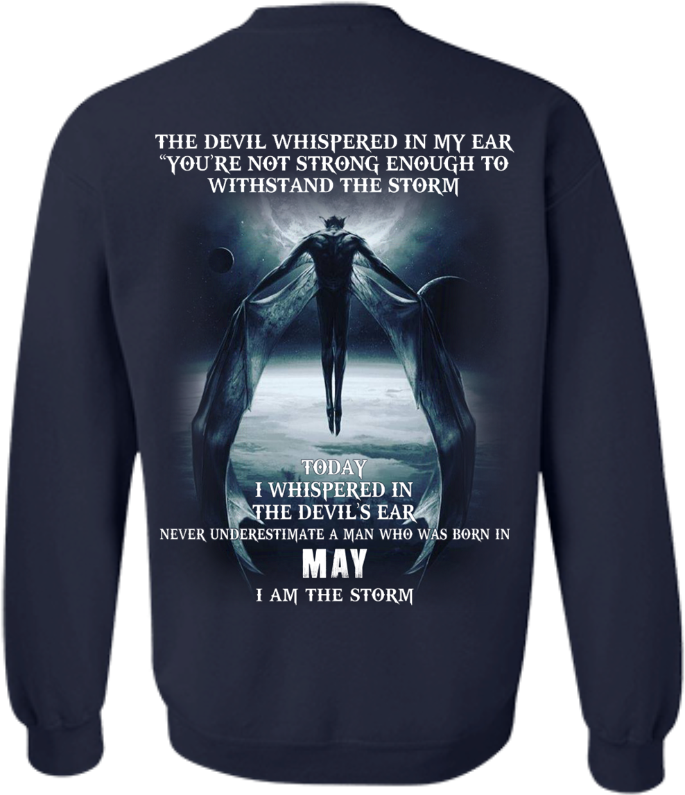 Devil Whispered In My Ear Never Underestimate A Man - Devil Whispered In My Ear, A Man Born In February Shirt, (1155x1155), Png Download