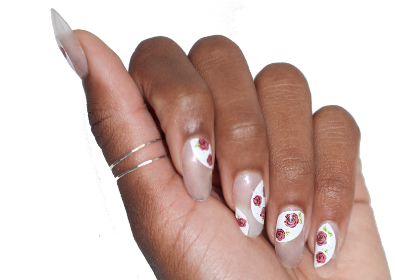 May Flowers - Nail Wraps - Scratch - - Nail Polish (1050x565), Png Download