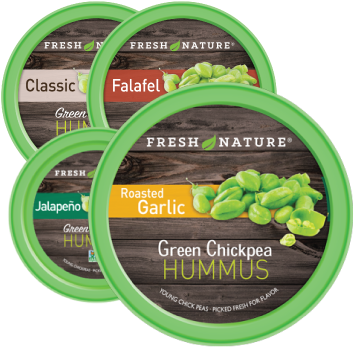 Fresh Nature Hummus Products Photo - Green Chickpea Jalapeno Hummus (500x500), Png Download