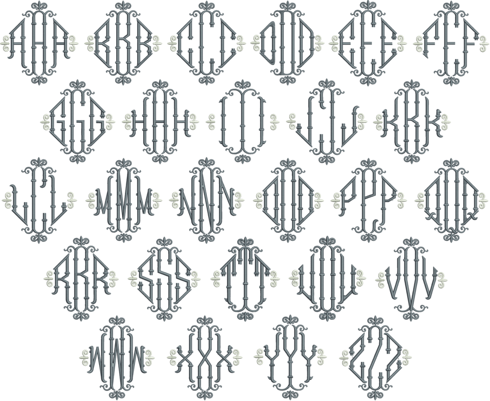 00 Iron Gate Font Board - Pattern (1000x818), Png Download