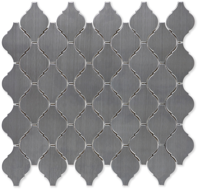 Arabesque - Anatolia Stainless Steel Lantern Mosaic 1" X 2" (1000x912), Png Download