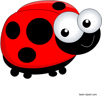 Free Cartoon Ladybig Clip Art - Cartoon Ladybug (450x450), Png Download