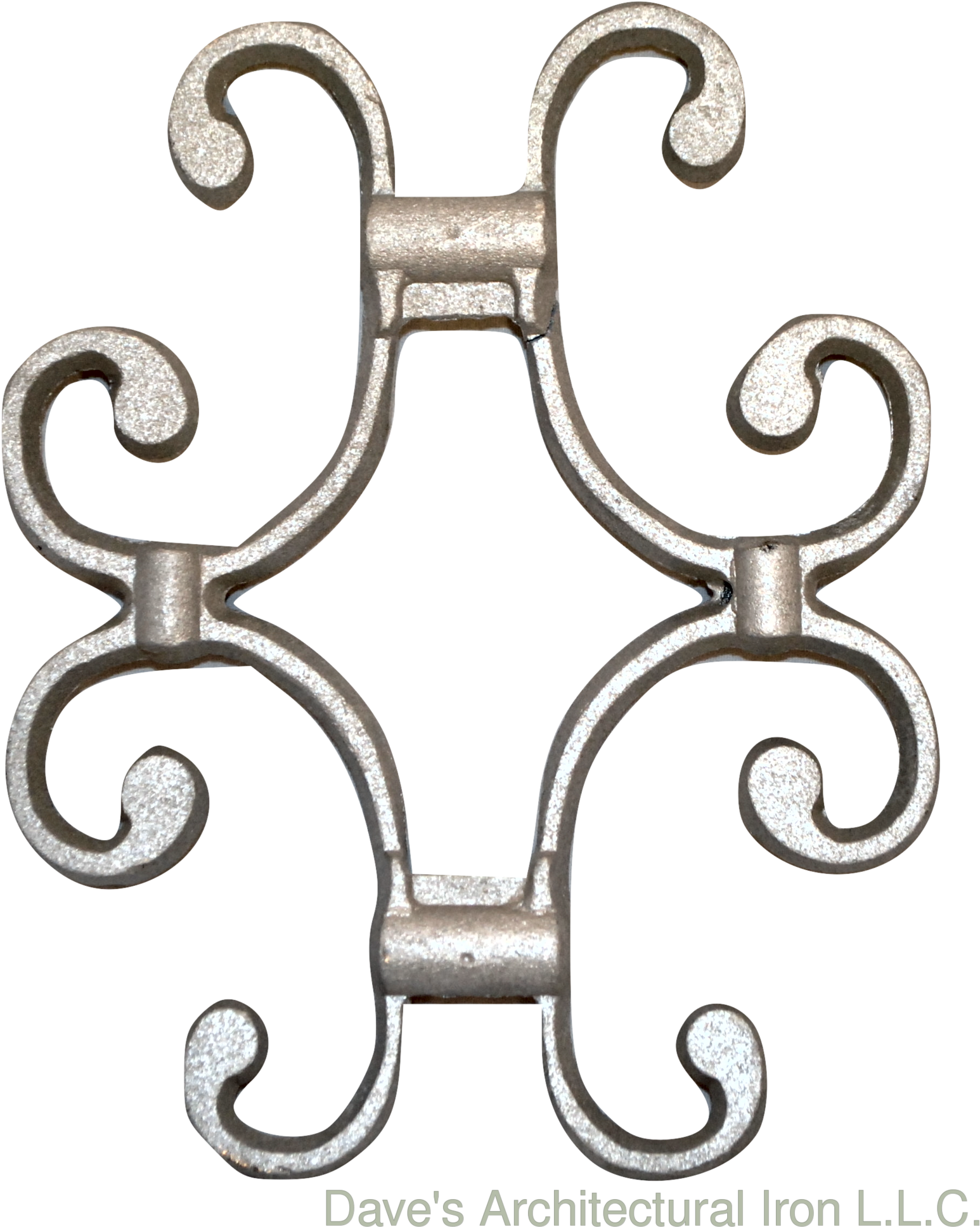 Scroll Aluminum Fits ¾” Sc14-al - Iron (1629x2048), Png Download