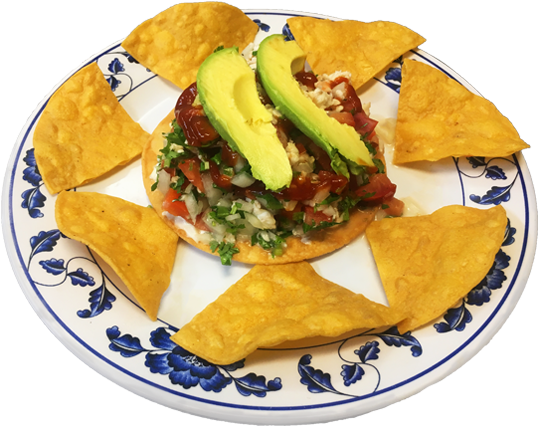 Tostada De Pescado - San Gabriel (734x428), Png Download