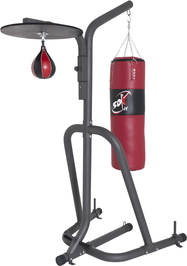 Free-standing Punch Bag & Speed Ball Station - Boxing Speedball (800x1200), Png Download