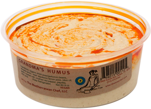The Mediterranean Chef Grandma's Hummus - Mediterranean Chef Grandma's Hummus (600x600), Png Download