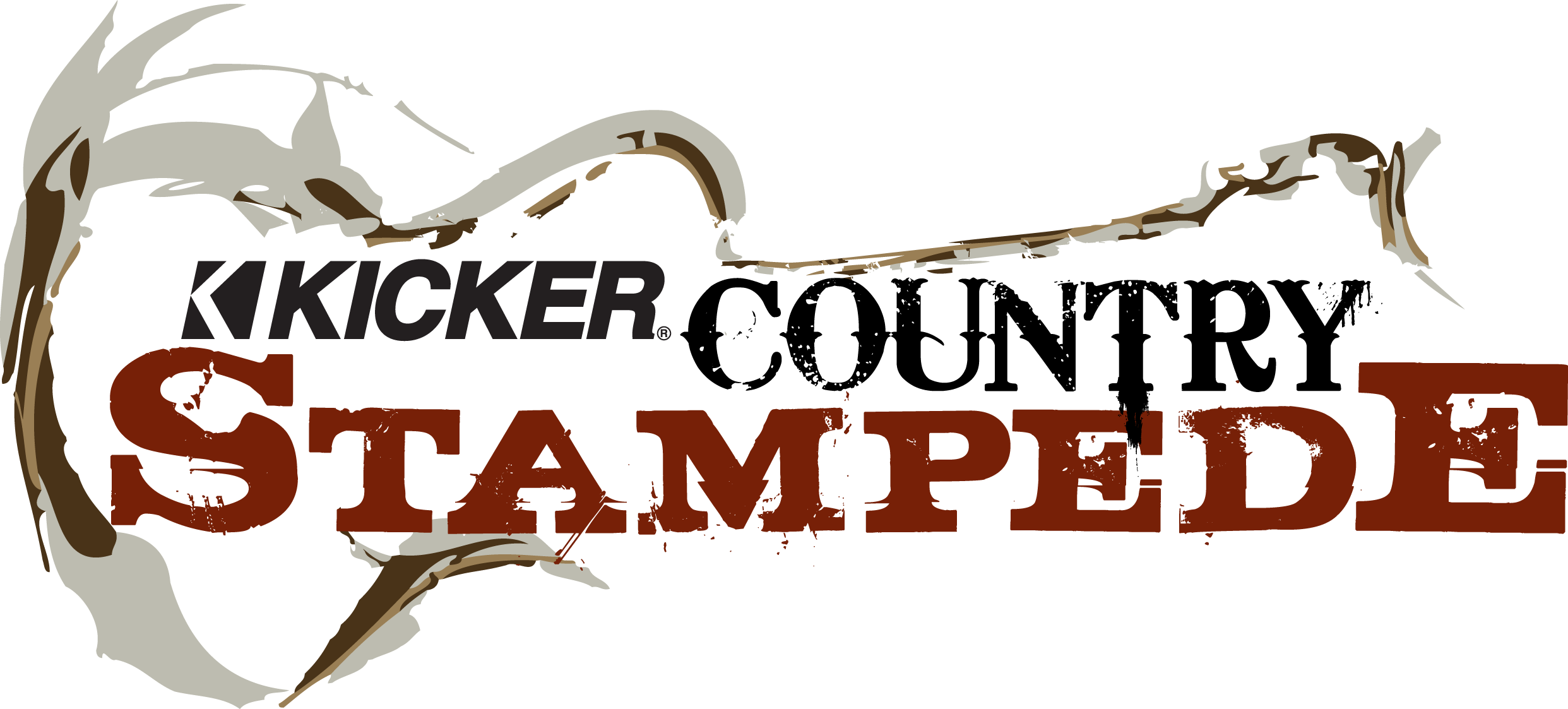 Khaz Countrystampedelogo - Kicker Country Stampede Logo (2484x1123), Png Download