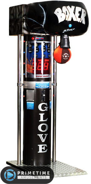 Boxer Glove Black By Kalkomat - Glove Boxing Game (361x700), Png Download