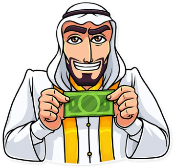 Money Investor Sheikh Vc Инвестор Шейх - Investor (360x360), Png Download