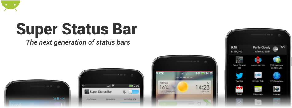 An Amazing Status Bar - Android (960x350), Png Download
