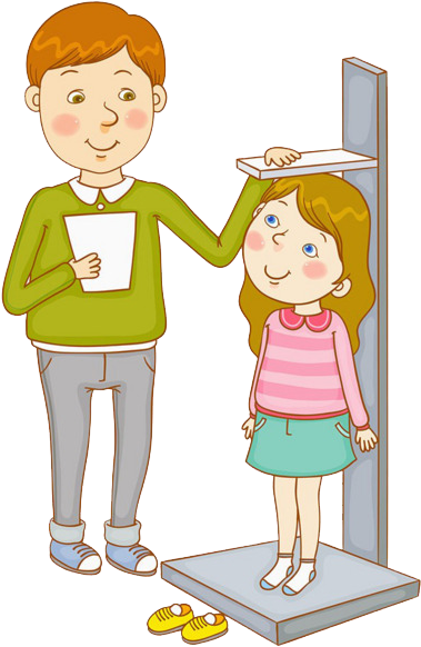 When You Measure The Height Of A Child, You Can Be - Measure Height And Weight Kids (389x594), Png Download