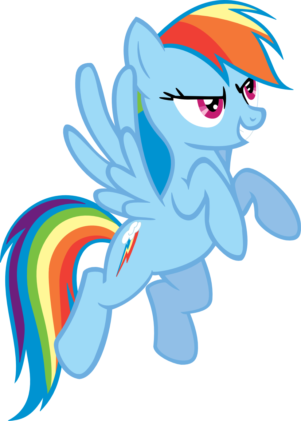 In Would Fly Rainbow Dash By Frezarion-d42bb96 - Mlp Rainbow Dash Robot (980x1369), Png Download
