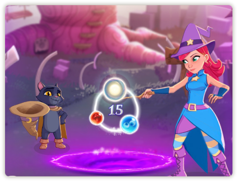 This Magical Orb Will Obliterate Even The Peskiest - Bubble Witch 3 Saga (499x372), Png Download