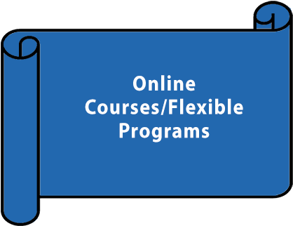 Online Courses, Flexible Programs - Scholarship (425x329), Png Download