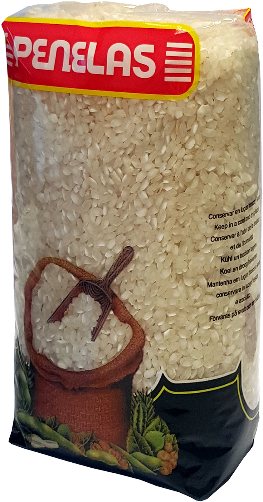 Arroz Redondo Legumbres Penelas - Arroz Paquete Png (1701x2268), Png Download