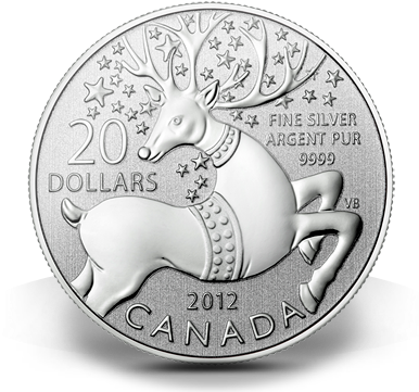 Canada 20 Dollar Coin 2012 (388x371), Png Download